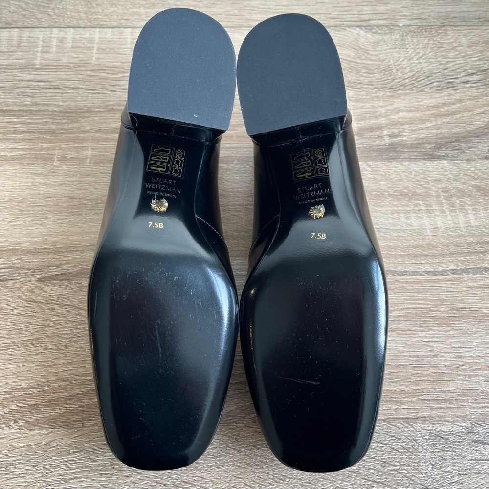 STUART WEITZMAN Black Loafers 7.5 NEW with TAGS Sleek 60 - Picture 13 of 15
